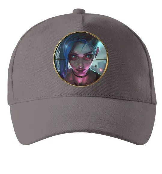 Кепка Аркейн Jinx Сірий фото