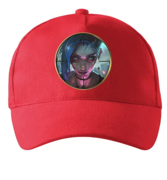 Кепка Аркейн Jinx Червоний фото
