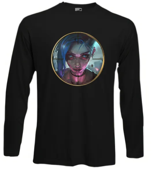 Лонгслів Аркейн Jinx Чорний фото