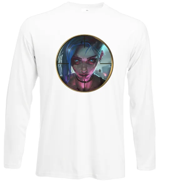 Лонгслів Аркейн Jinx Білий фото