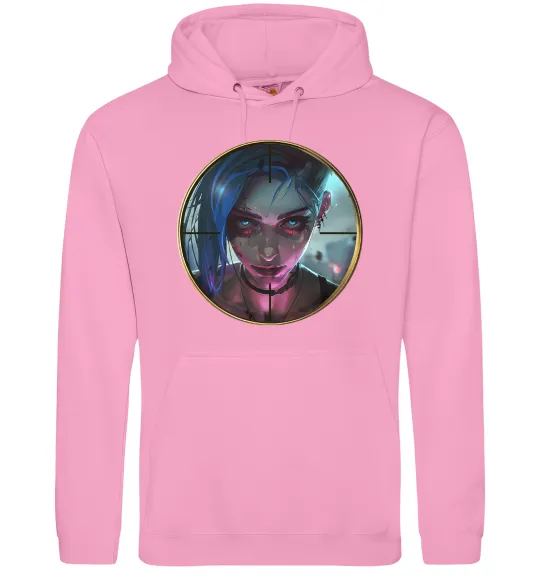 Чоловіча толстовка (худі) Аркейн Jinx Рожевий фото