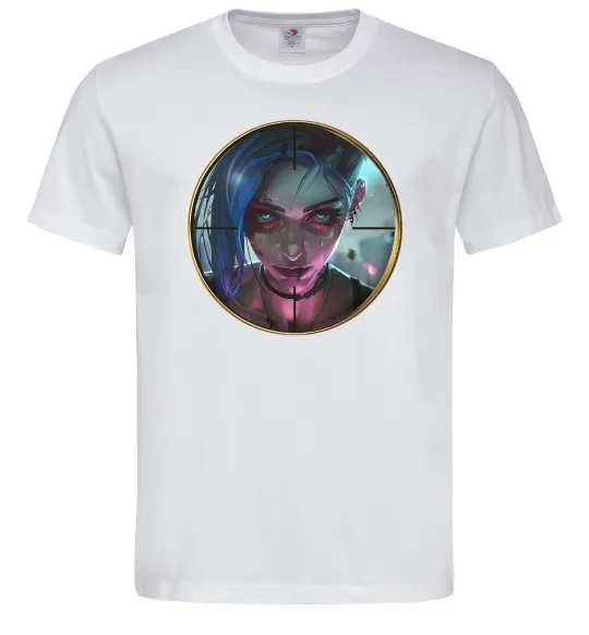 Чоловіча футболка Аркейн Jinx Білий фото