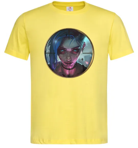 Чоловіча футболка Аркейн Jinx Лимонний фото
