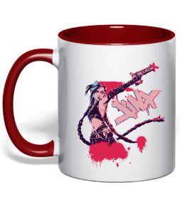 Чашка з кольоровою ручкою Jinx art