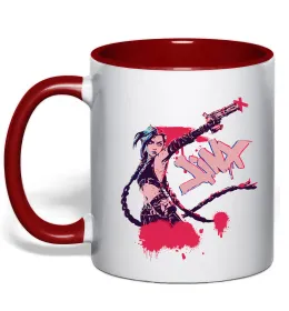 Чашка з кольоровою ручкою