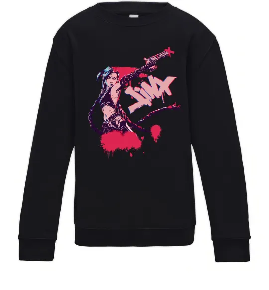 Дитячий світшот Jinx art Чорний фото