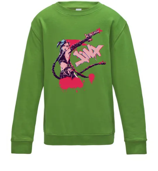 Дитячий світшот Jinx art Лаймовий фото