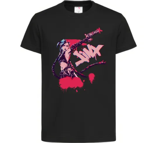 Дитяча футболка Jinx art Чорний фото