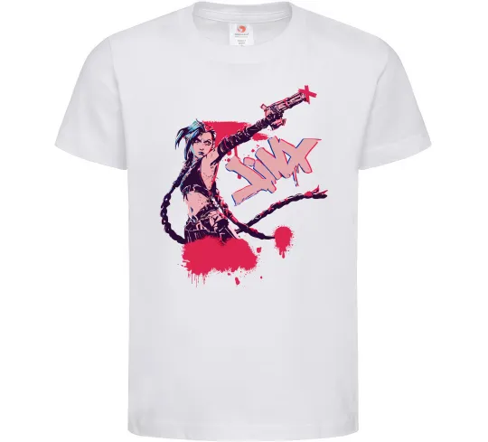 Дитяча футболка Jinx art Білий фото