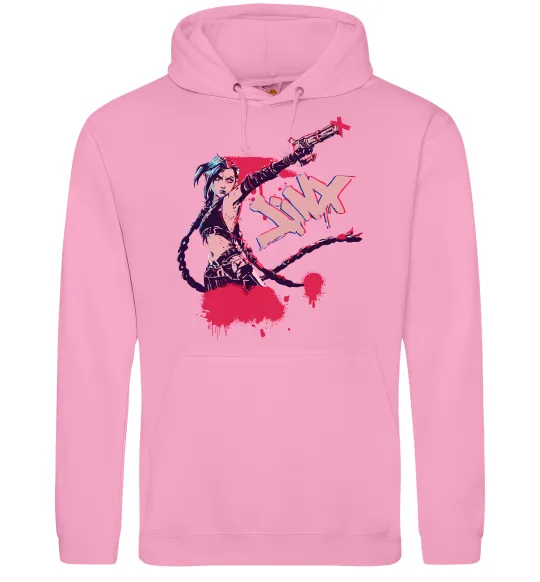 Мужская толстовка (худи) Jinx art Розовый фото