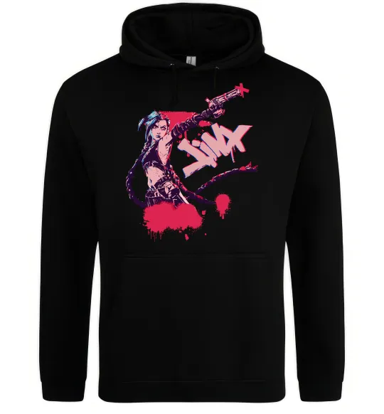 Жіноча толстовка (худі) Jinx art Чорний фото