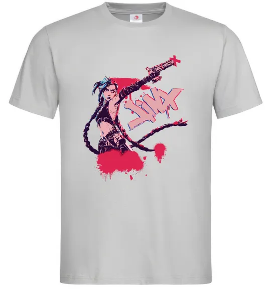 Чоловіча футболка Jinx art Сірий фото