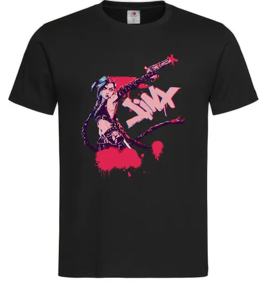 Чоловіча футболка Jinx art Чорний фото