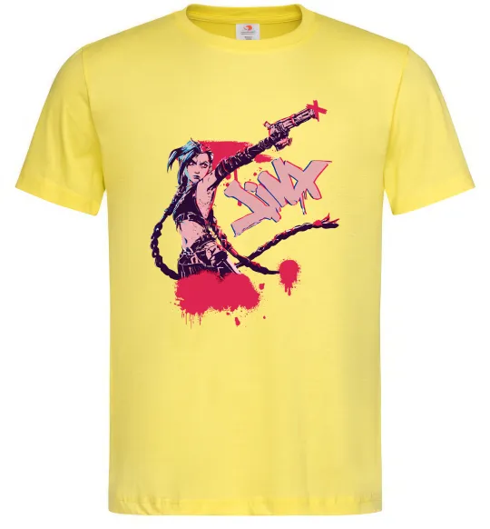 Чоловіча футболка Jinx art Лимонний фото
