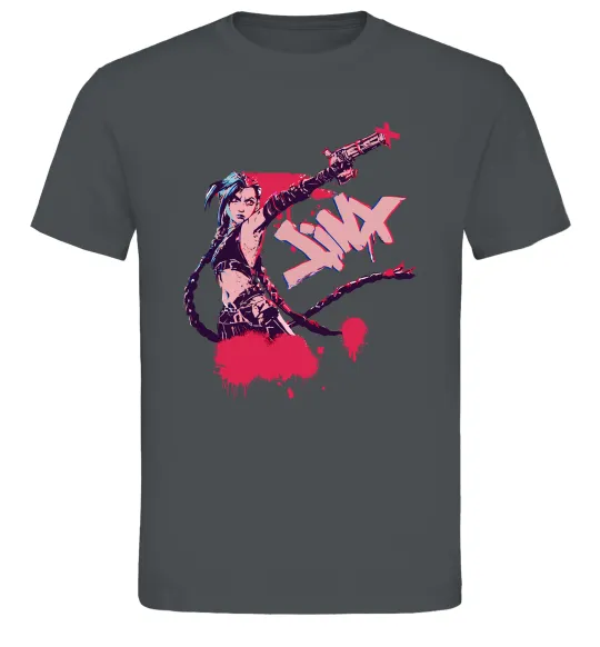 Чоловіча футболка Jinx art Графіт фото