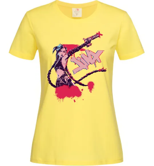 Жіноча футболка Jinx art Лимонний фото