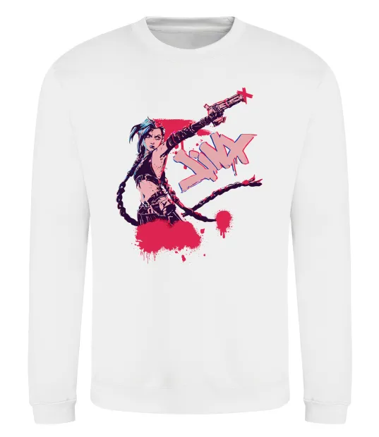 Світшот Jinx art Білий фото