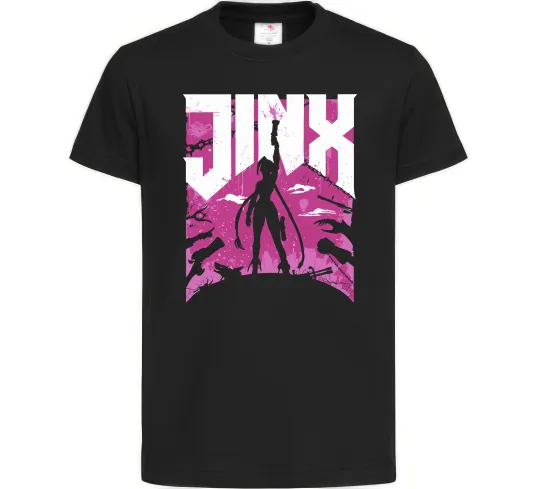 Дитяча футболка Jinx Чорний фото