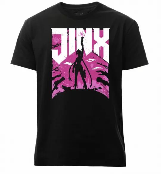 Чоловіча преміум футболка Jinx Чорний фото