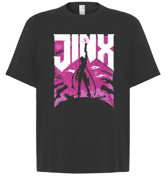 Футболка Оверсайз Jinx Чорний фото