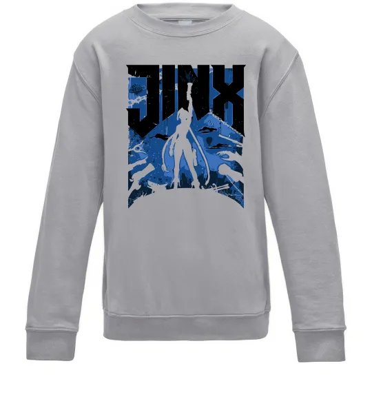 Дитячий світшот Jinx Сірий меланж фото