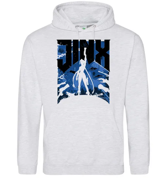 Чоловіча толстовка (худі) Jinx Сірий меланж фото