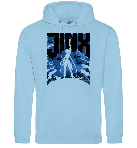 Чоловіча толстовка (худі) Jinx Блакитний фото