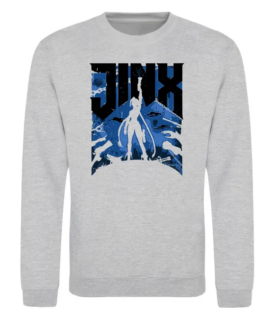 Світшот Jinx Сірий меланж фото