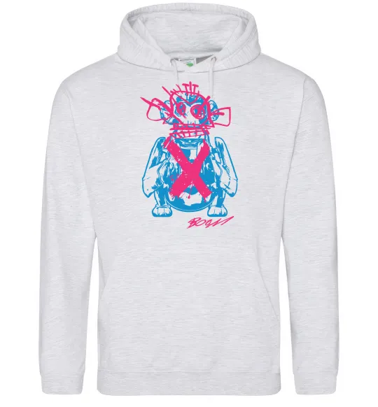 Чоловіча толстовка (худі) Monkey Jinx Сірий меланж фото