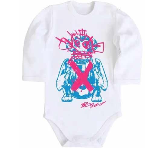 Дитячий бодік Monkey Jinx Білий фото