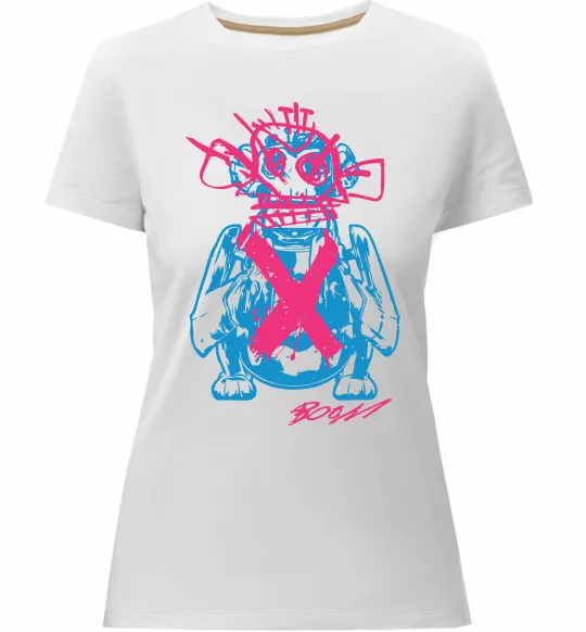 Жіноча преміум футболка Monkey Jinx Білий фото