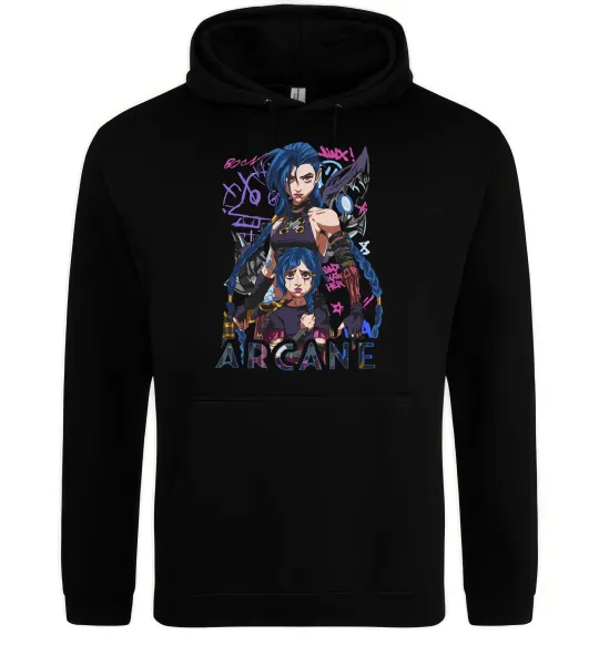 Жіноча толстовка (худі) Arcane Jinx Powder Чорний фото