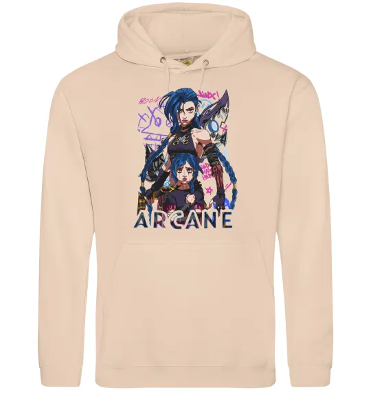 Жіноча толстовка (худі) Arcane Jinx Powder Пісочний фото