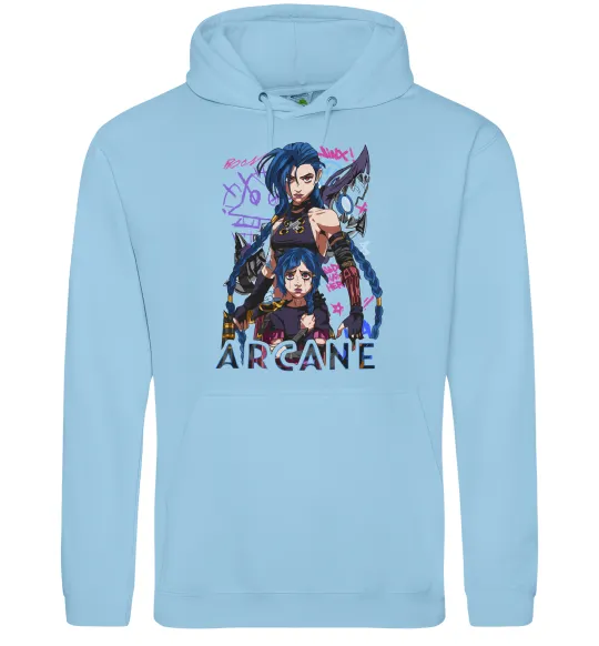 Жіноча толстовка (худі) Arcane Jinx Powder Блакитний фото