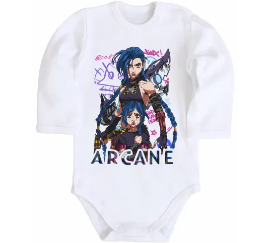 Дитячий бодік Arcane Jinx Powder Білий фото