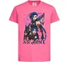 Дитяча футболка Arcane Jinx Powder Яскраво-рожевий фото