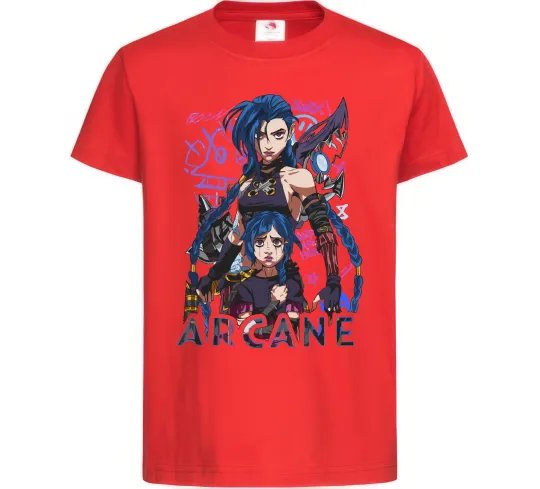 Дитяча футболка Arcane Jinx Powder Червоний фото