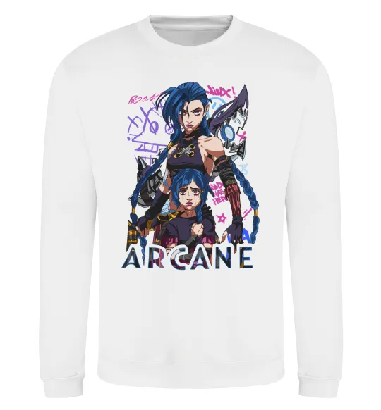 Світшот Arcane Jinx Powder Білий фото