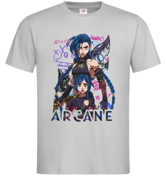 Чоловіча футболка Arcane Jinx Powder Сірий фото