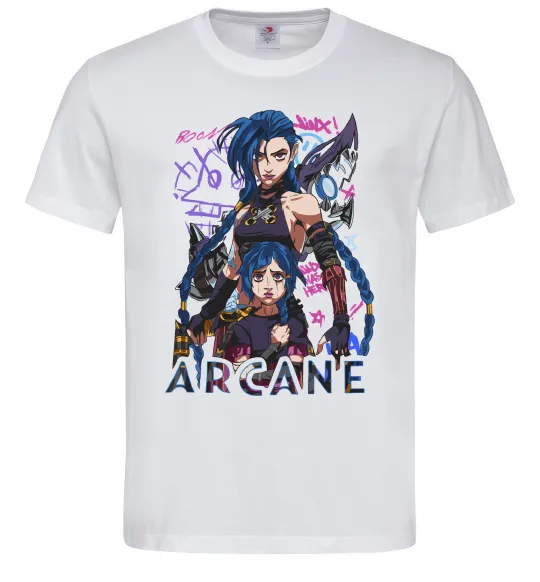 Чоловіча футболка Arcane Jinx Powder Білий фото