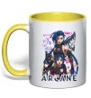 Чашка з кольоровою ручкою Arcane Jinx Powder Сонячно жовтий фото