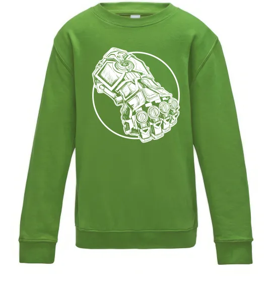 Дитячий світшот Arcane Vi fist Лаймовий фото