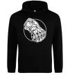 Чоловіча толстовка (худі) Arcane Vi fist Чорний фото
