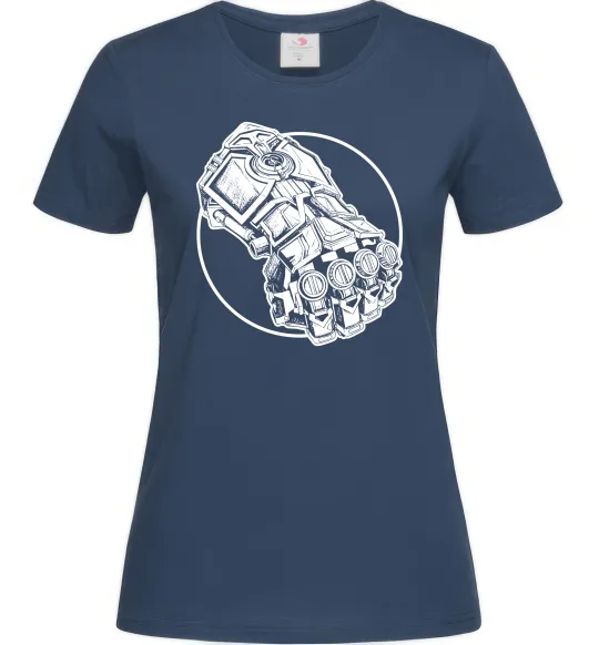 Жіноча футболка Arcane Vi fist Темно-синій фото