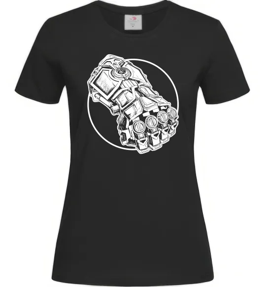 Жіноча футболка Arcane Vi fist Чорний фото