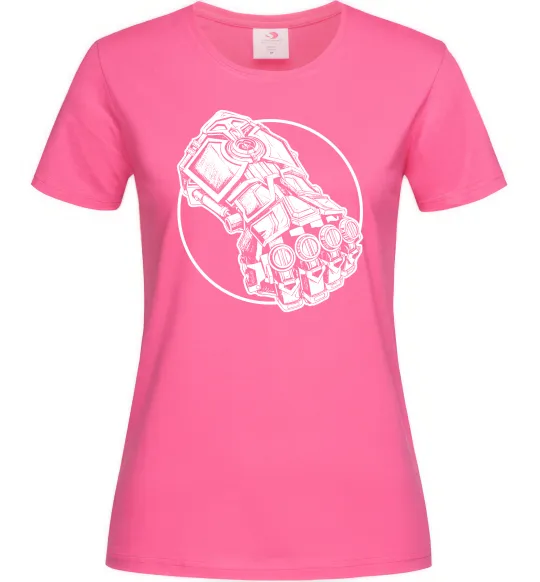 Жіноча футболка Arcane Vi fist Яскраво-рожевий фото