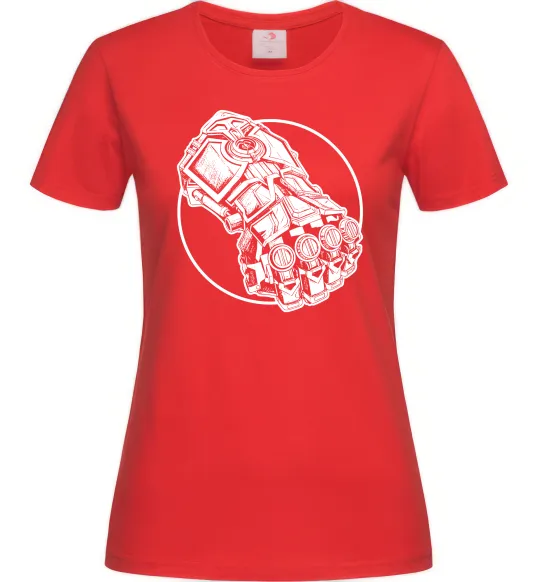 Жіноча футболка Arcane Vi fist Червоний фото