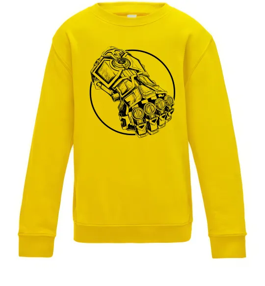 Дитячий світшот Arcane Vi fist Сонячно жовтий фото