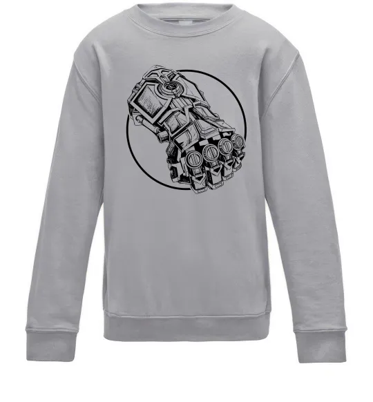 Дитячий світшот Arcane Vi fist Сірий меланж фото