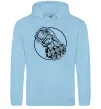 Чоловіча толстовка (худі) Arcane Vi fist Блакитний фото